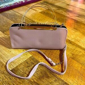 Moth‎ Pink and Gold Wristlet